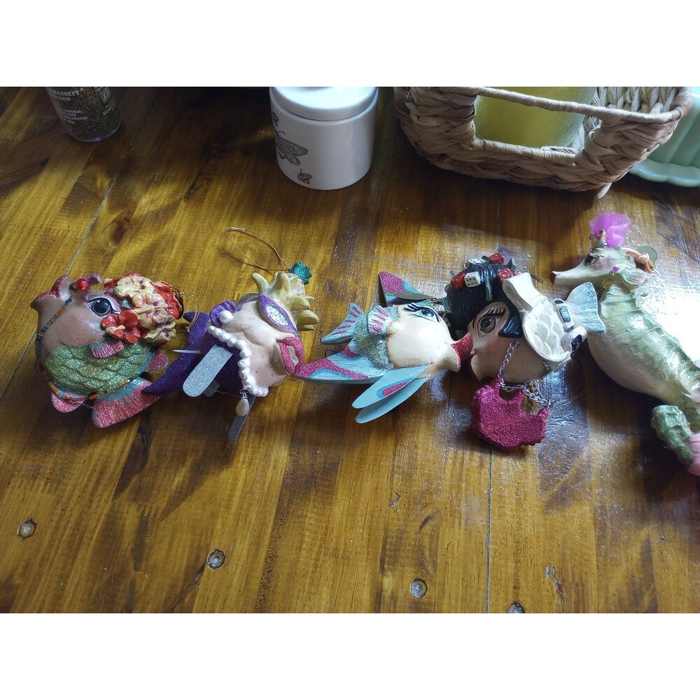 KATHERINE’S Collection KISSING FISH Ornaments Set Of 5